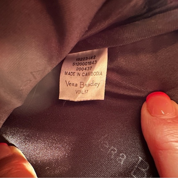 Vera Bradley Quilted Cotton Zip Laptop Tablet Sleeve Bandana Swirl 10” x 8.5” - Picture 7 of 9